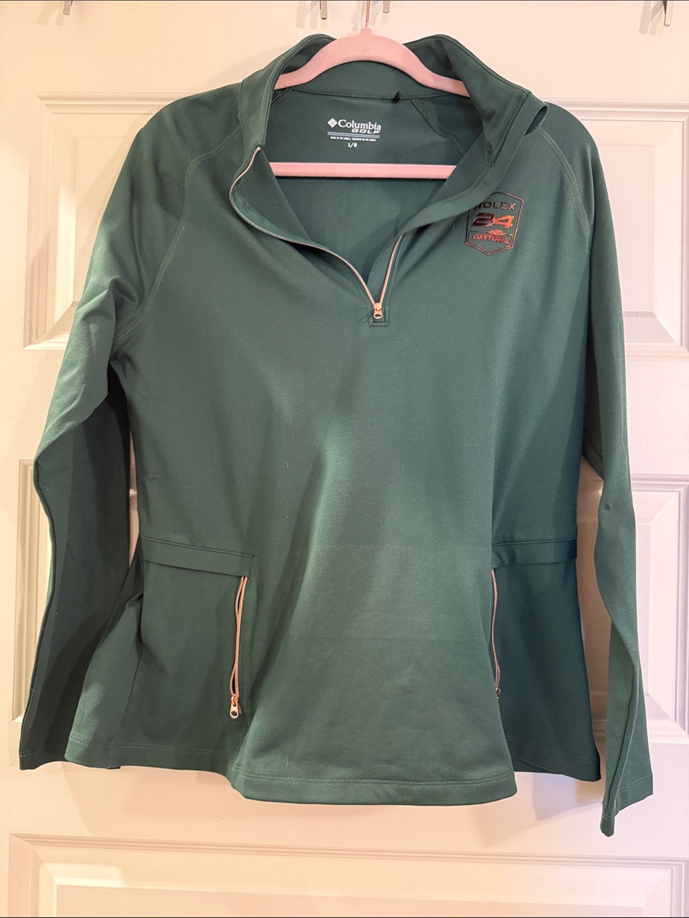 Columbia Rolex 24 Daytona Speedway Golf Quarterzip SZ L